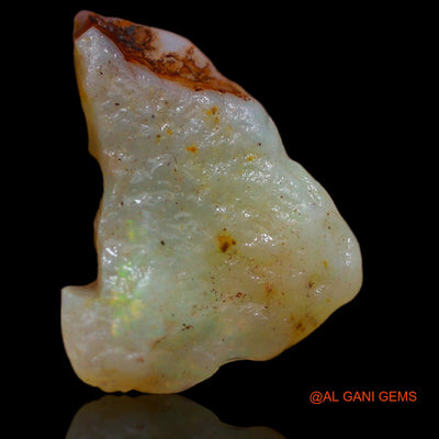Natural Fire Opal Gemstone 7.30 Cts Loose Fancy Rough From Australia 16x13x8 mm RA-735