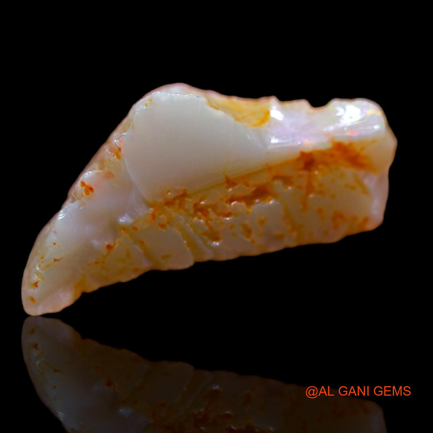 Natural Untreated Fire Opal Loose Gemstone Fancy Rough From Australia 4.40 Cts 17x8x8 mm RA-755