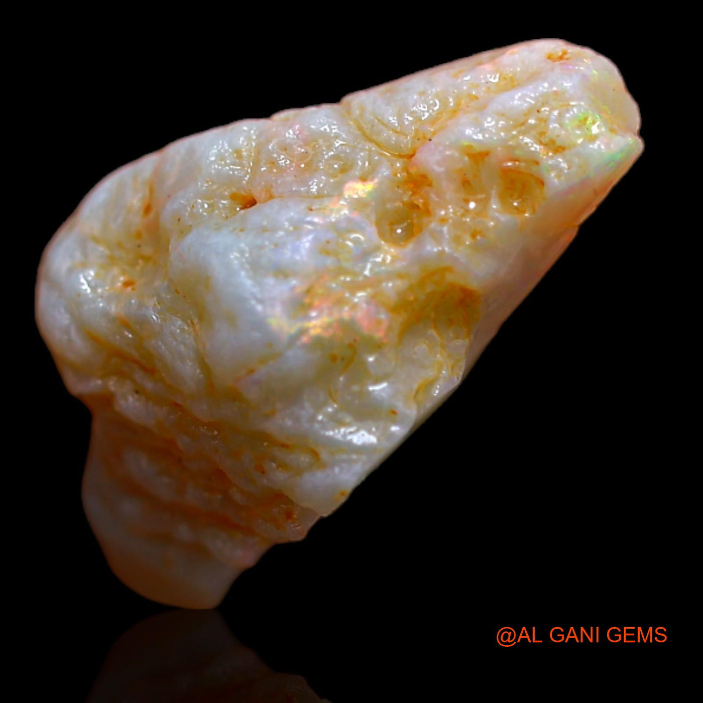 Natural Untreated Fire Opal Loose Gemstone Fancy Rough From Australia 4.40 Cts 17x8x8 mm RA-755