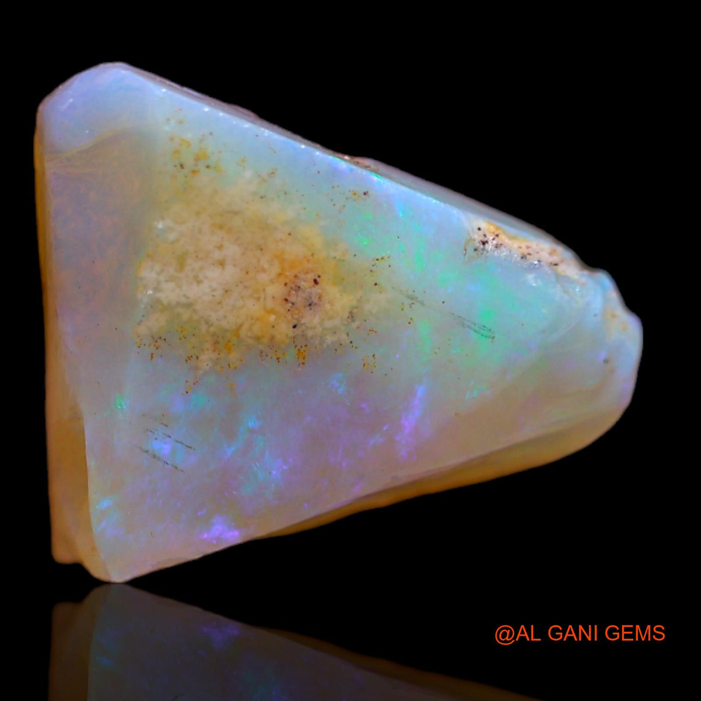 4.35 Cts Natural Australian Fire Opal Loose Gemstone Fancy Rough 13x11x5 mm RA-758