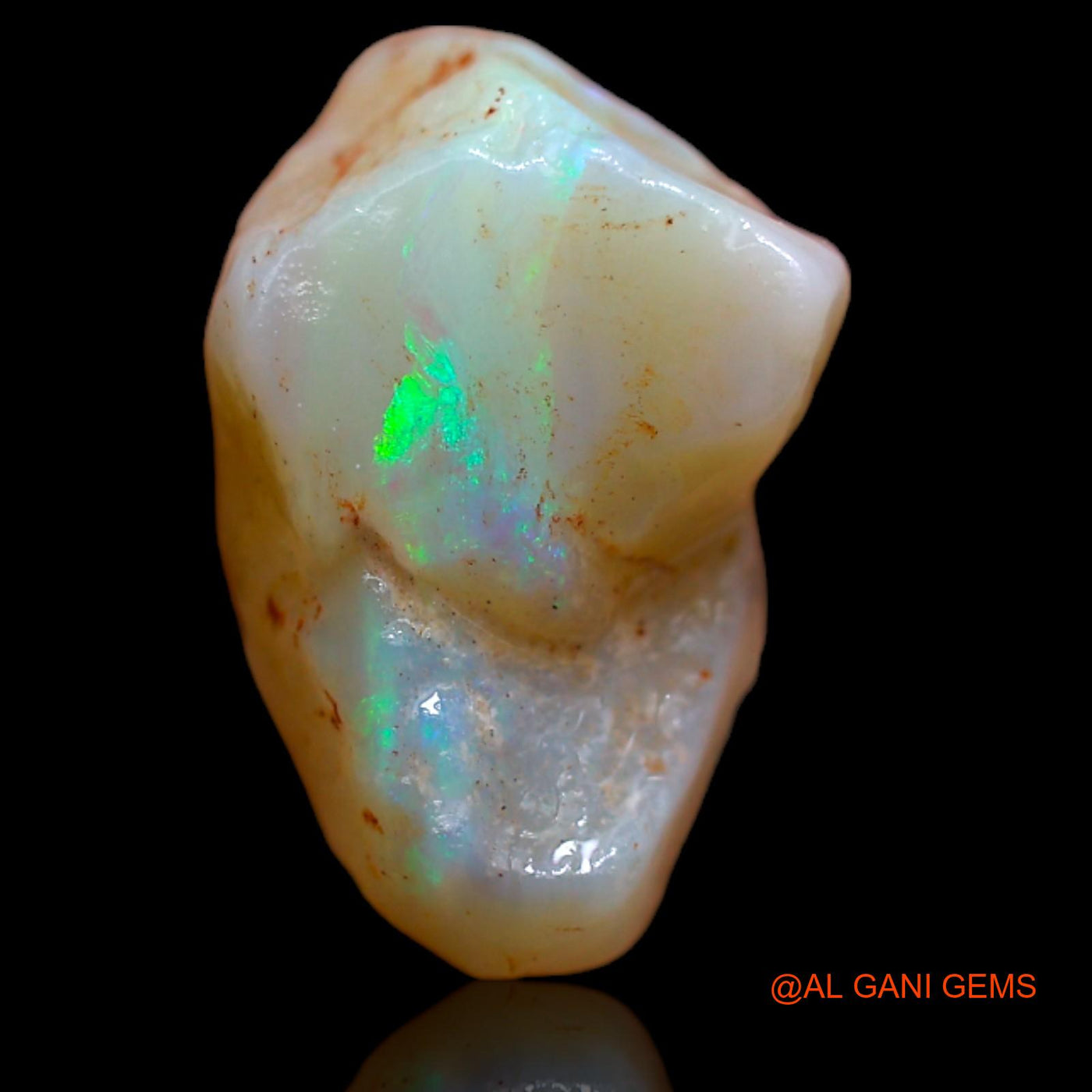 Natural Fire Opal Gemstone 5.95 Cts Loose Fancy Rough From Australia 15x9x7 mm RA-759