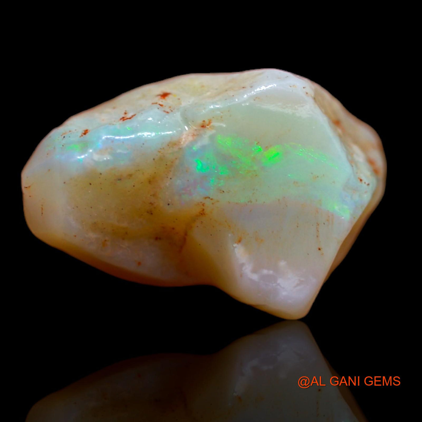 Natural Fire Opal Gemstone 5.95 Cts Loose Fancy Rough From Australia 15x9x7 mm RA-759