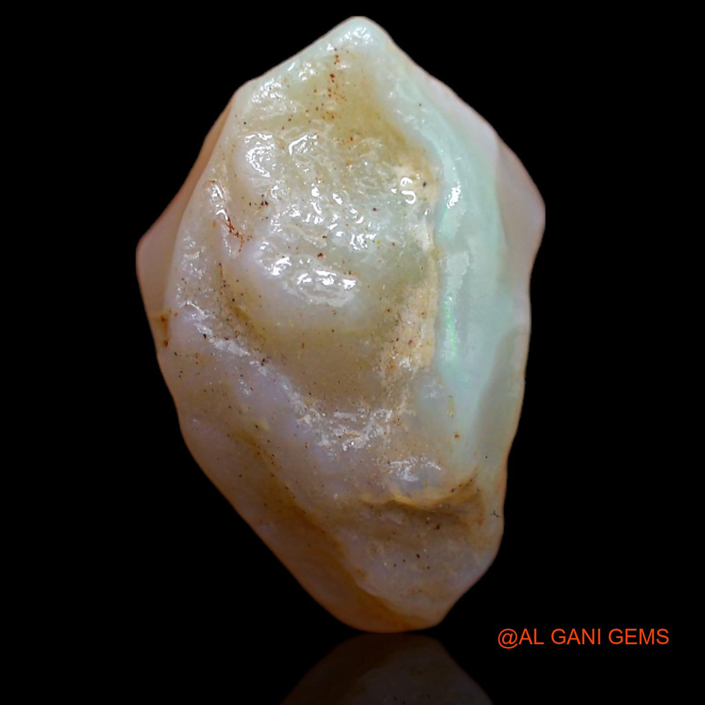 Natural Fire Opal Gemstone 5.95 Cts Loose Fancy Rough From Australia 15x9x7 mm RA-759