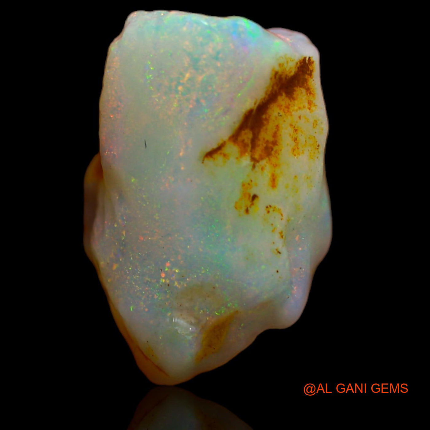 Natural Fire Opal Gemstone 5.90 Cts Loose Fancy Rough From Australia 15x9x6 mm RA-760