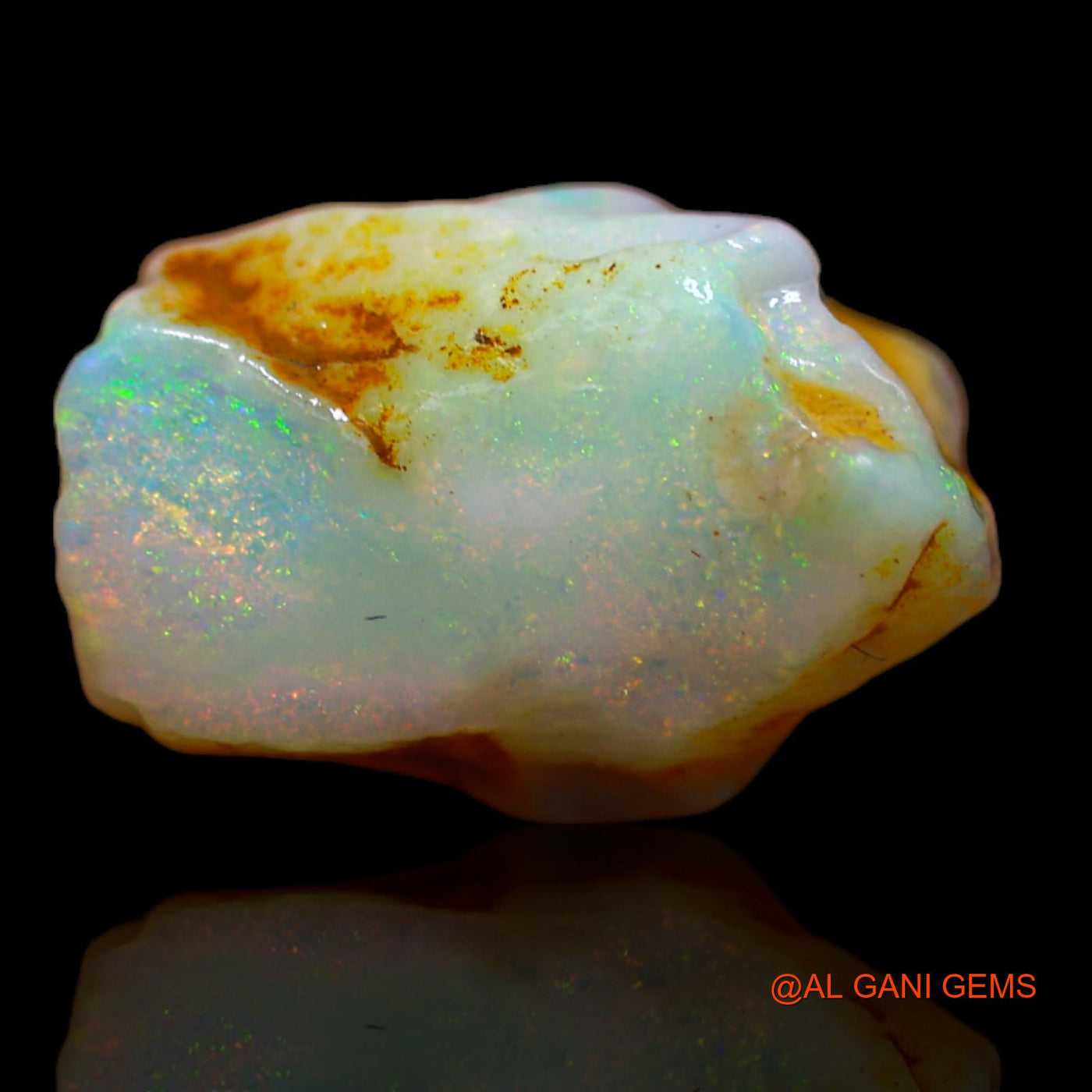 Natural Fire Opal Gemstone 5.90 Cts Loose Fancy Rough From Australia 15x9x6 mm RA-760