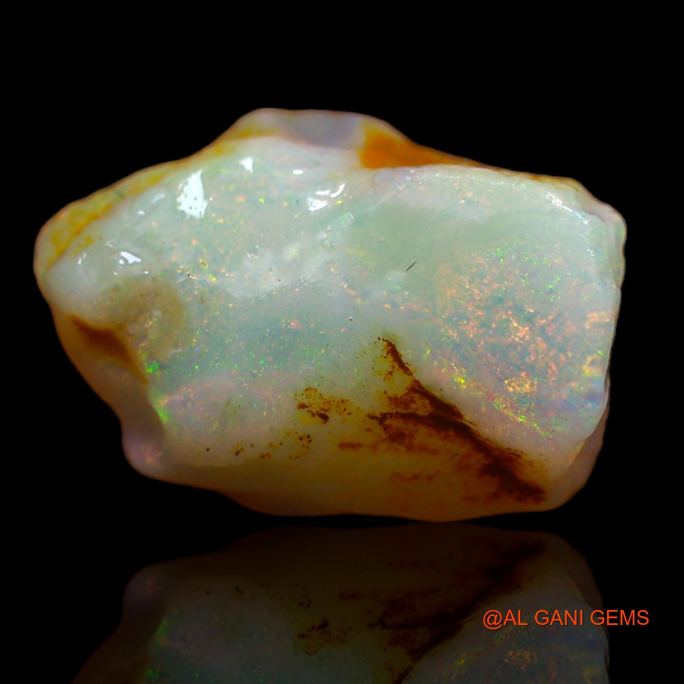 Natural Fire Opal Gemstone 5.90 Cts Loose Fancy Rough From Australia 15x9x6 mm RA-760