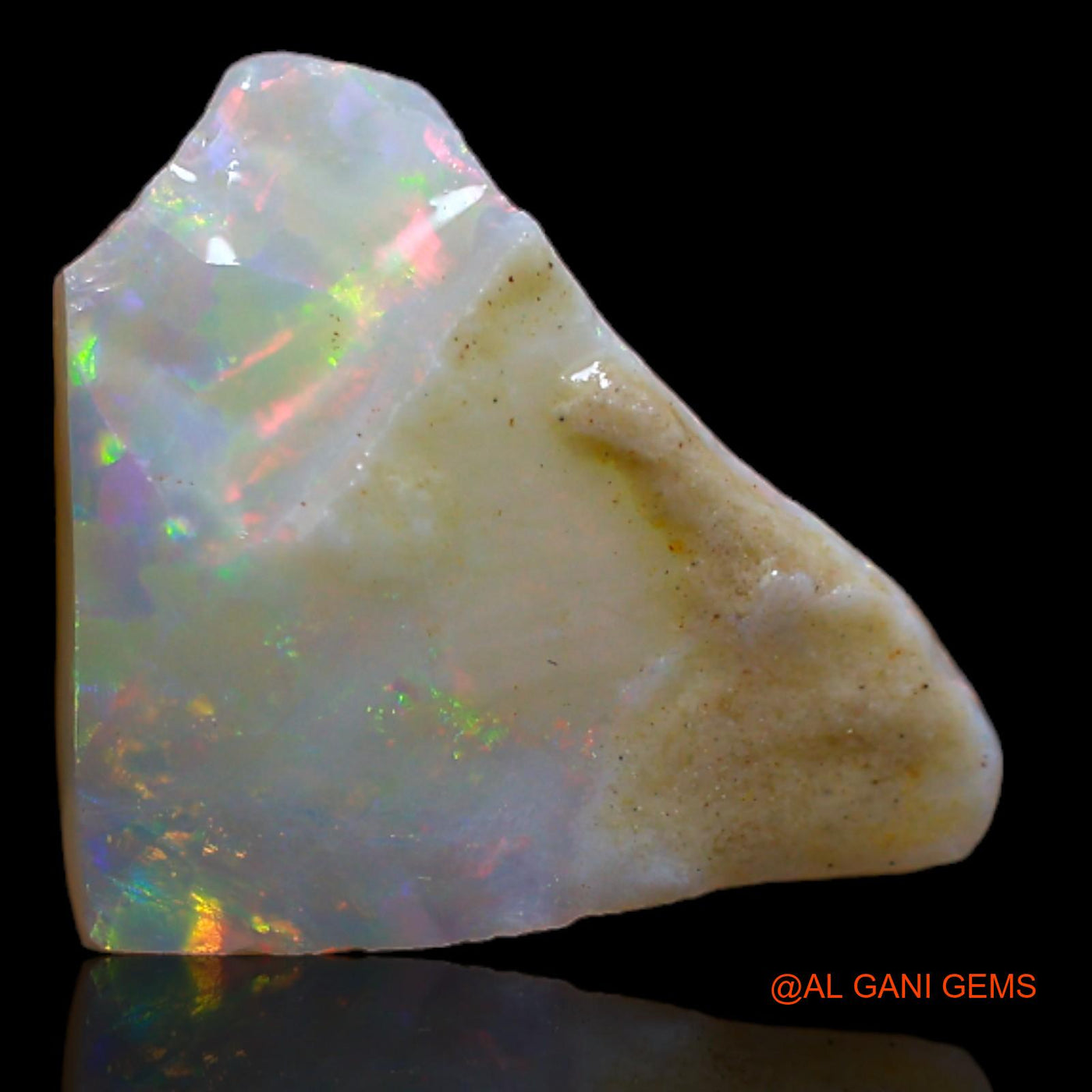3.90 Cts Natural Australian Fire Opal Loose Gemstone Fancy Rough 14x11x4 mm RA-763