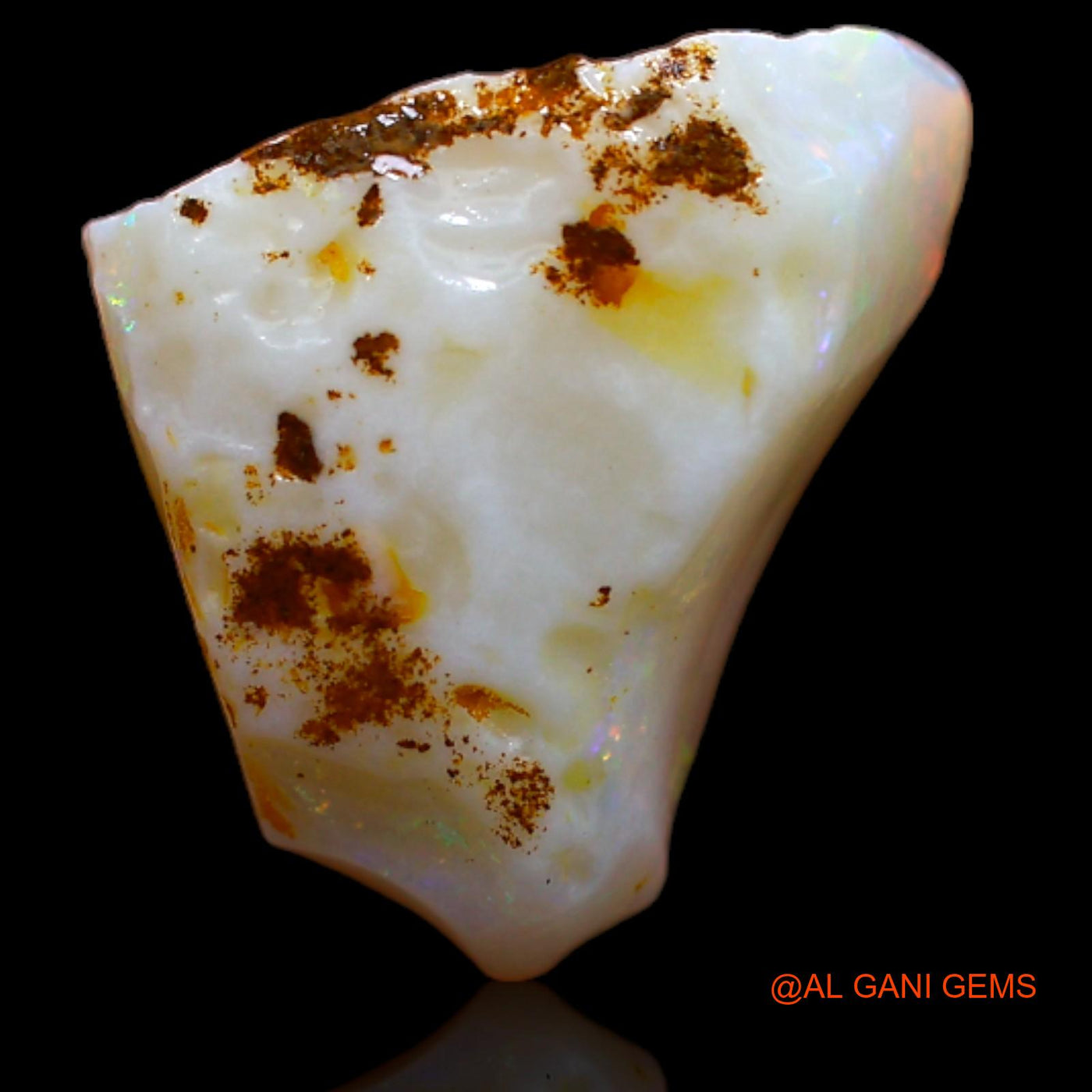 3.90 Cts Natural Australian Fire Opal Loose Gemstone Fancy Rough 14x11x4 mm RA-763