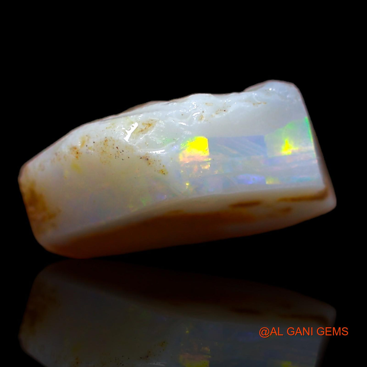 Natural Fire Opal Gemstone 4.15 Cts Loose Fancy Rough From Australia 13x9x5 mm RA-764