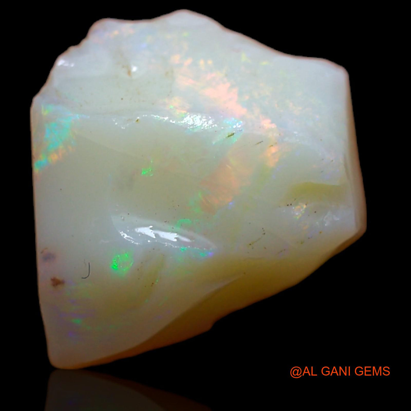 Natural Fire Opal Gemstone 5.70 Cts Loose Fancy Rough From Australia 15x12x6 mm RA-765