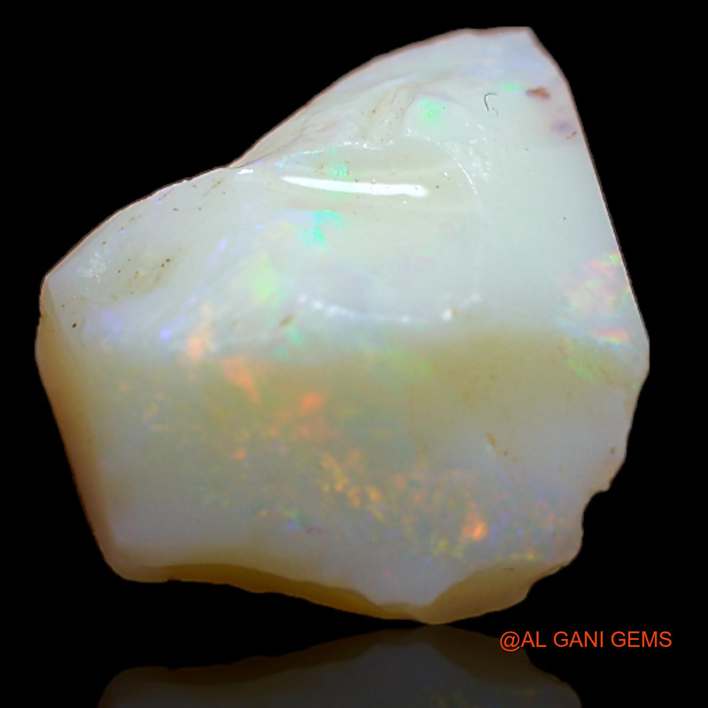 Natural Fire Opal Gemstone 5.70 Cts Loose Fancy Rough From Australia 15x12x6 mm RA-765
