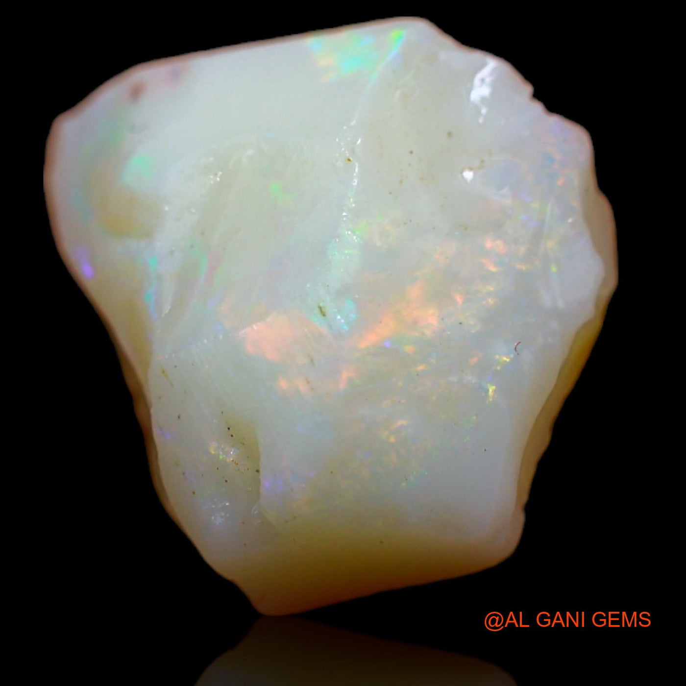 Natural Fire Opal Gemstone 5.70 Cts Loose Fancy Rough From Australia 15x12x6 mm RA-765