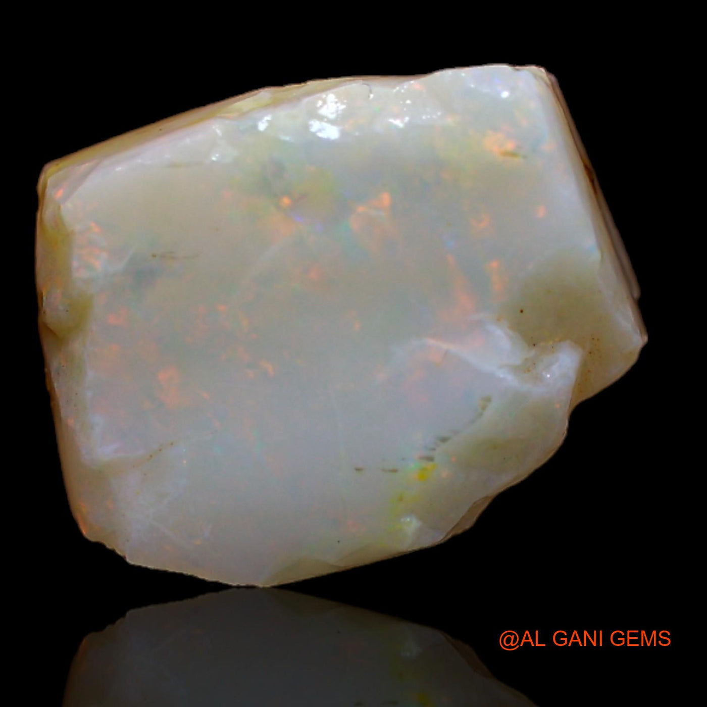 Natural Untreated Fire Opal Loose Gemstone Fancy Rough From Australia 6.25 Cts 14x11x4 mm RA-770