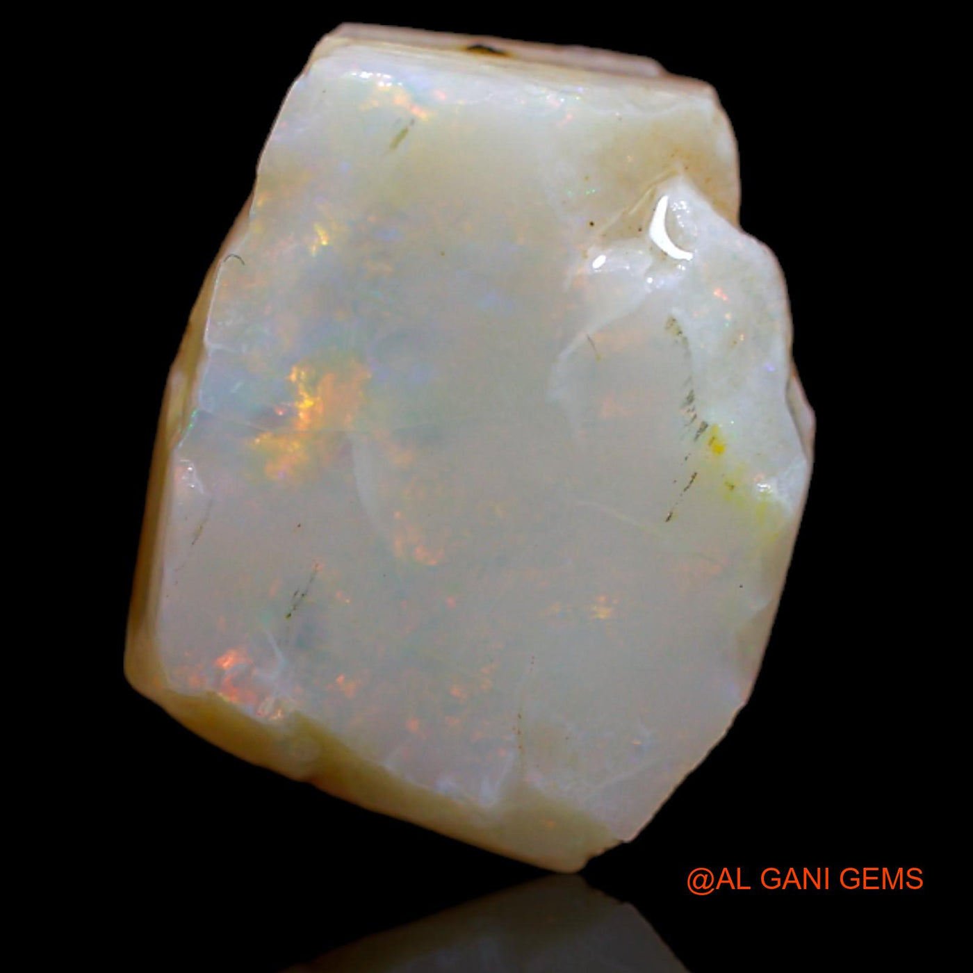 Natural Untreated Fire Opal Loose Gemstone Fancy Rough From Australia 6.25 Cts 14x11x4 mm RA-770