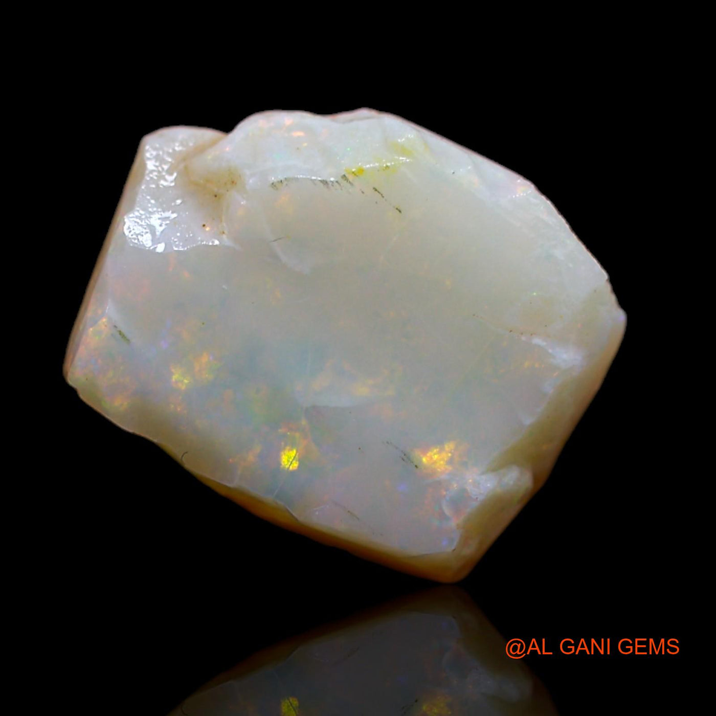 Natural Untreated Fire Opal Loose Gemstone Fancy Rough From Australia 6.25 Cts 14x11x4 mm RA-770