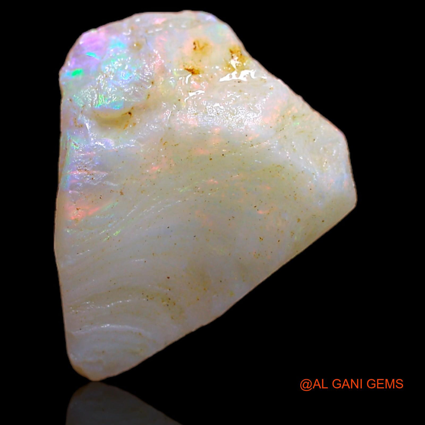 6.60 Cts Unheated Australian Fire Opal Loose Gemstone Fancy Rough Natural 15x14x6 mm RA-779