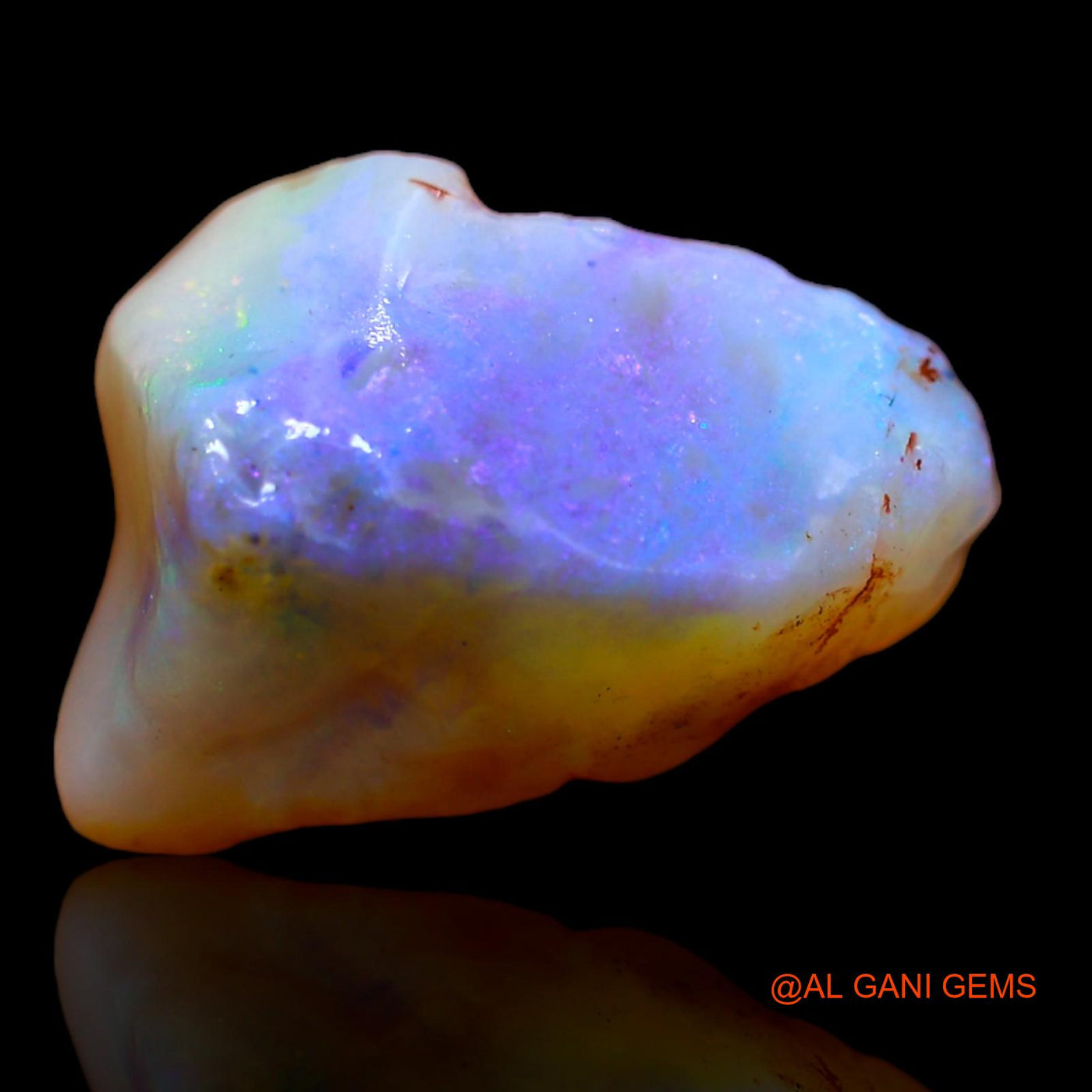 7.40 Cts Natural Australian Fire Opal Loose Gemstone Fancy Rough 16x12x7 mm RA-77