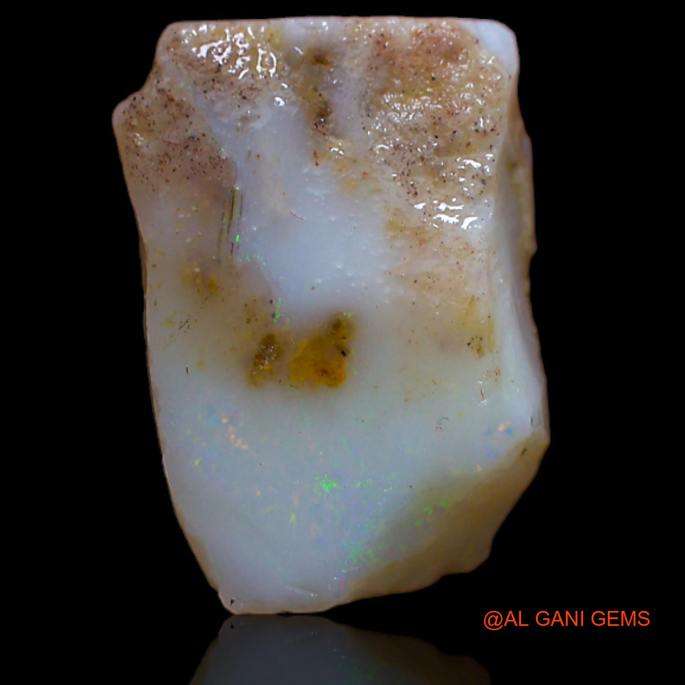 4.35 Cts Natural Australian Fire Opal Loose Gemstone Fancy Rough 14x10x4 mm RA-782