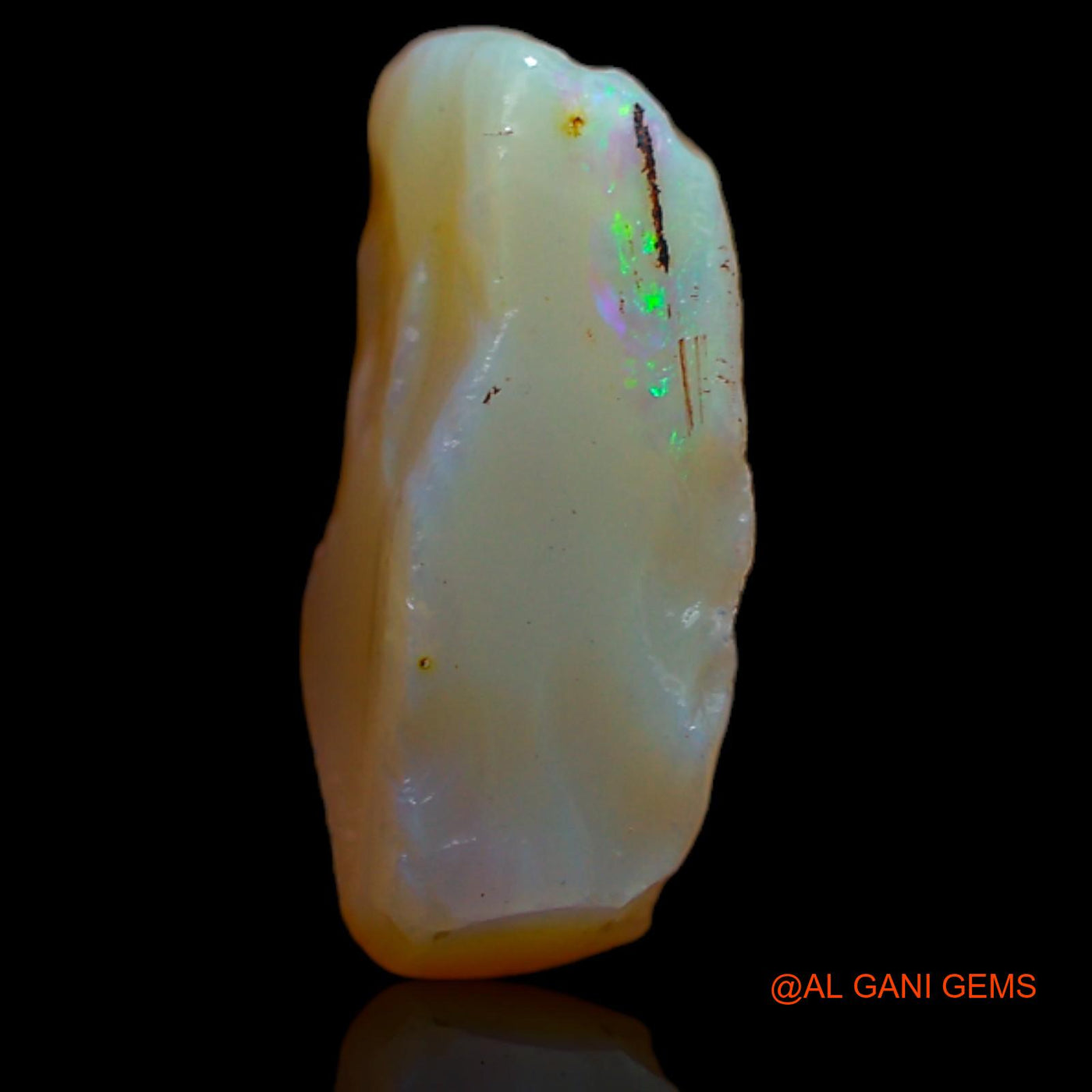 6.35 Cts Natural Australian Fire Opal Loose Gemstone Fancy Rough 15x10x5 mm RA-786