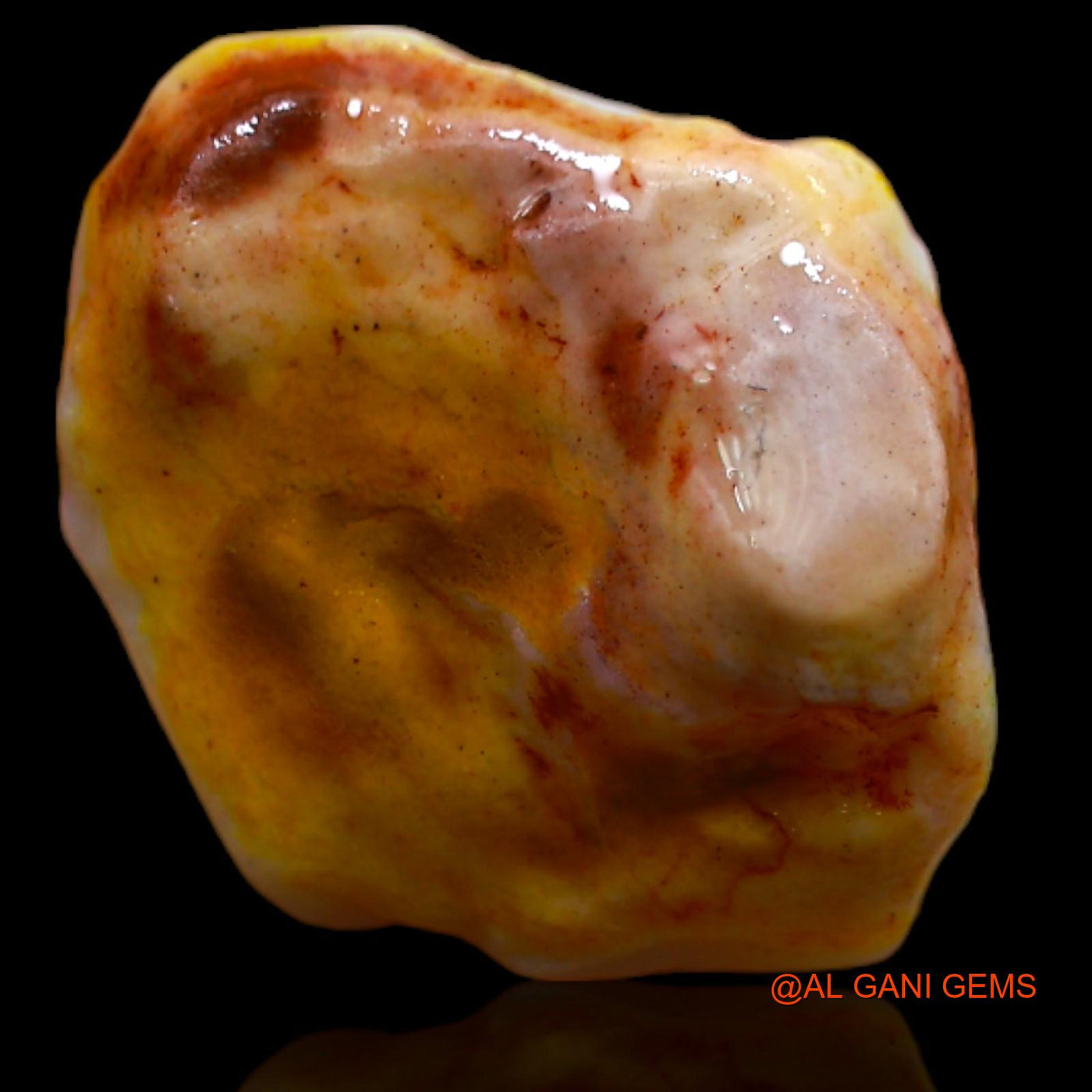 5.75 Cts Natural Australian Fire Opal Loose Gemstone Fancy Rough 15x12x6 mm RA-788