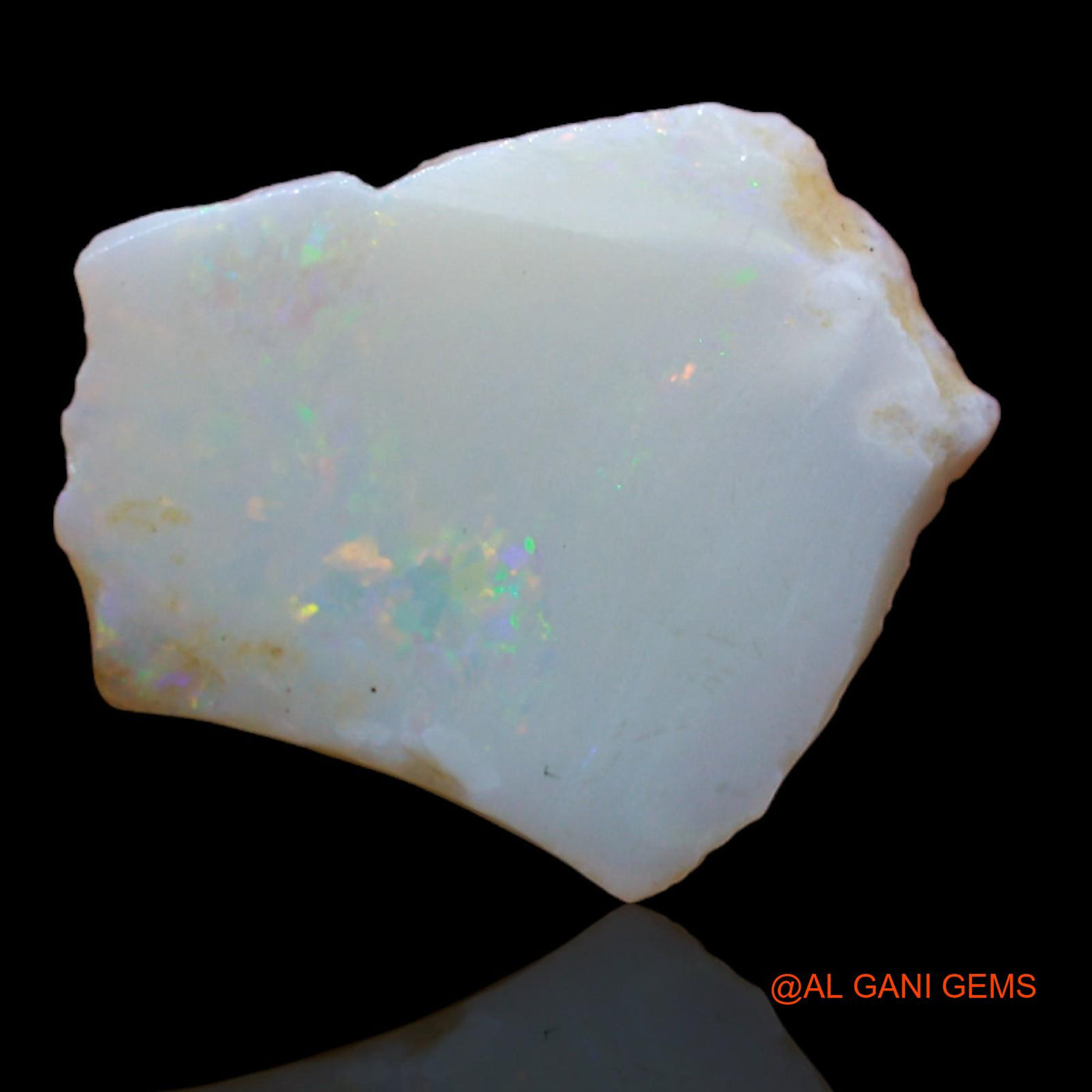 2.40 Cts Natural Australian Fire Opal Loose Gemstone Fancy Rough 16x13x1 mm RA-78