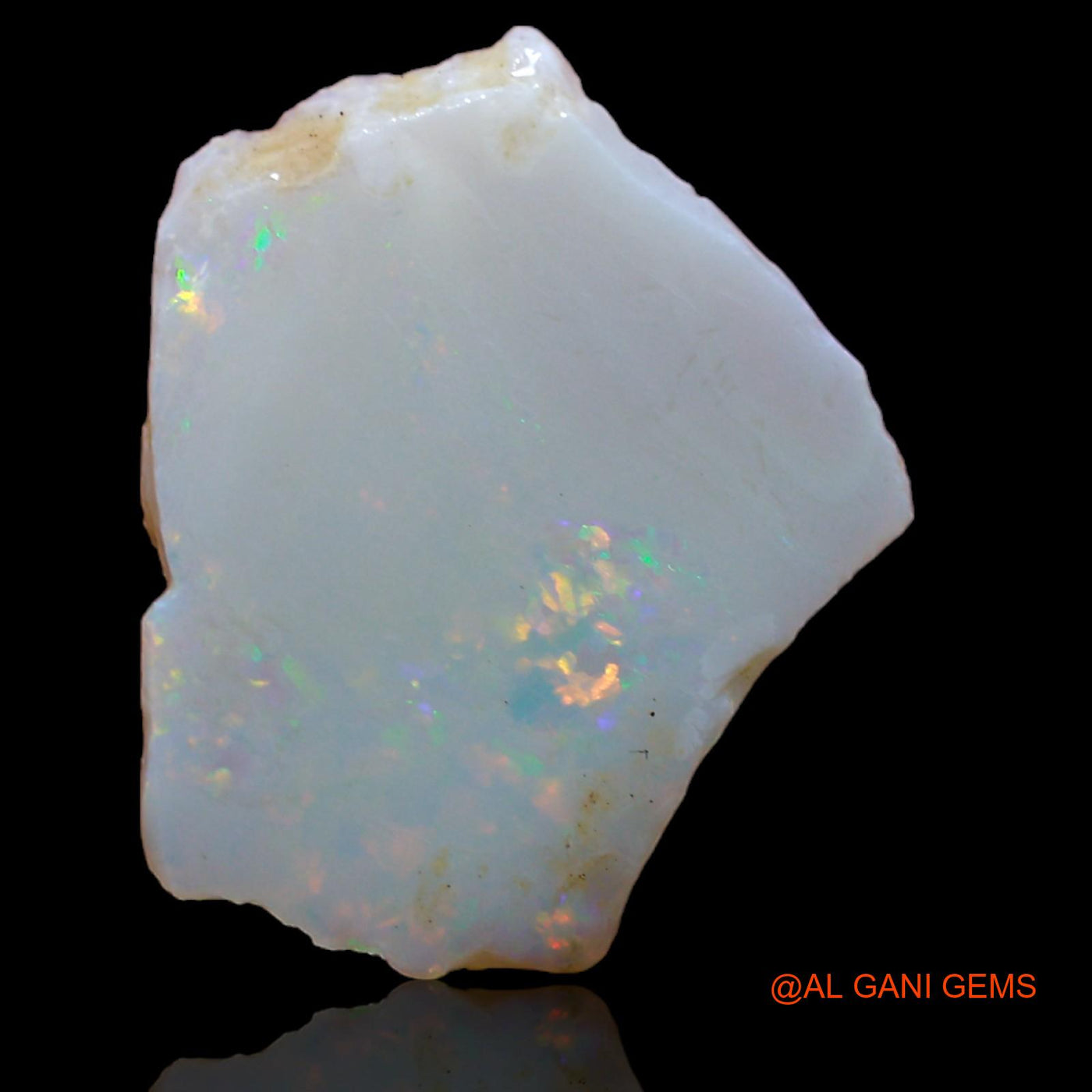 2.40 Cts Natural Australian Fire Opal Loose Gemstone Fancy Rough 16x13x1 mm RA-78