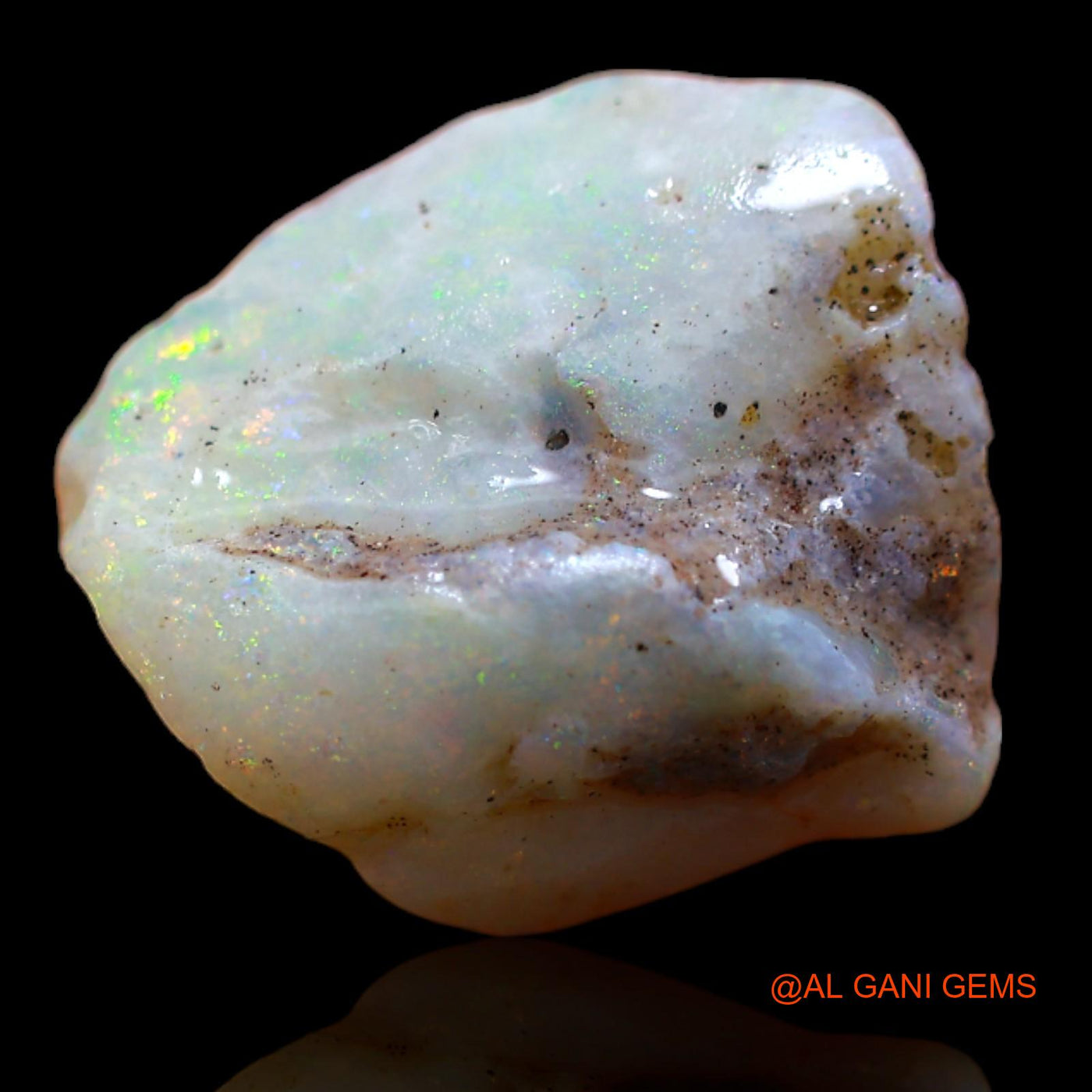 2.40 Cts Natural Australian Fire Opal Loose Gemstone Fancy Rough 15x13x3 mm RA-791