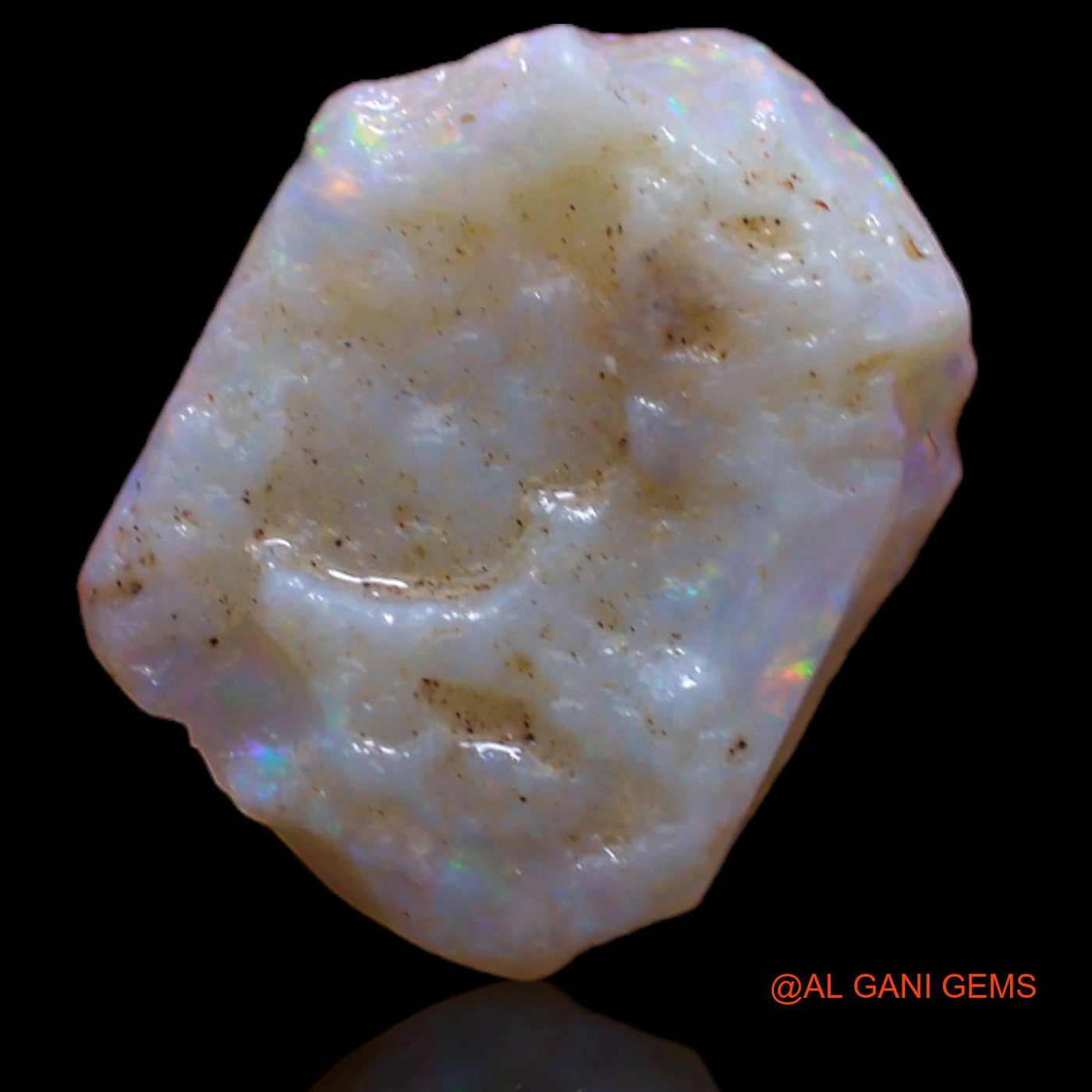 3.25 Cts Natural Australian Fire Opal Loose Gemstone Fancy Rough 14x11x3 mm RA-792