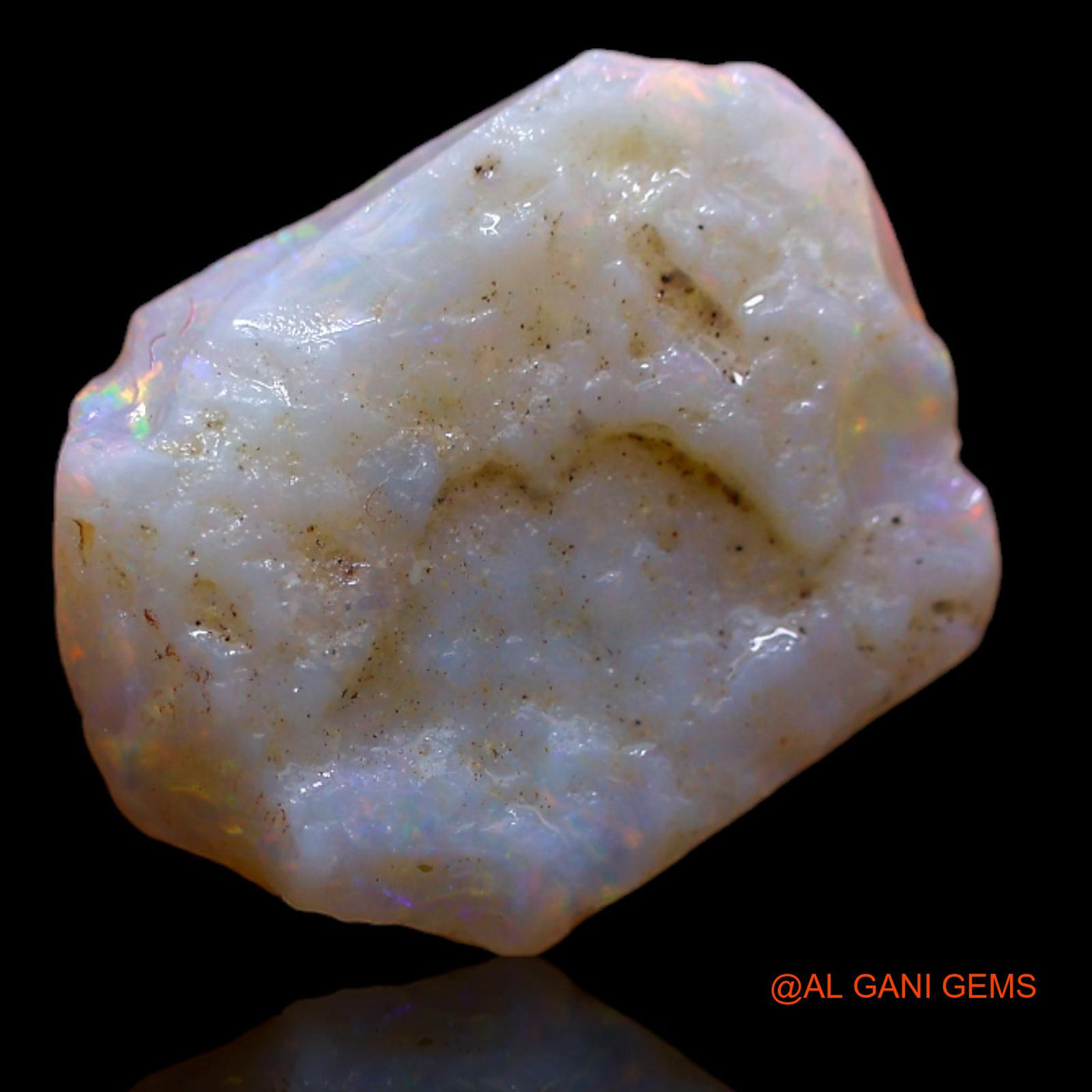 3.25 Cts Natural Australian Fire Opal Loose Gemstone Fancy Rough 14x11x3 mm RA-792