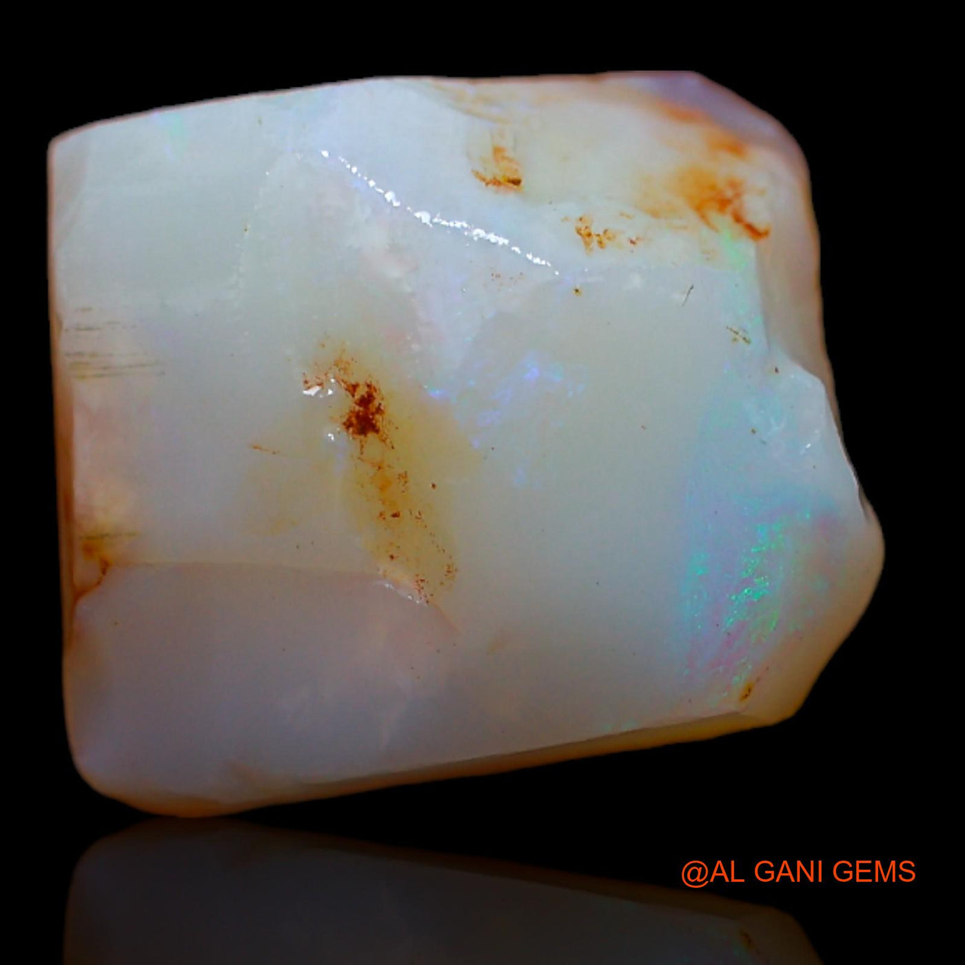 Natural Fire Opal Gemstone 8.90 Cts Loose Fancy Rough From Australia 14x12x7 mm RA-794