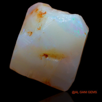 Natural Fire Opal Gemstone 8.90 Cts Loose Fancy Rough From Australia 14x12x7 mm RA-794