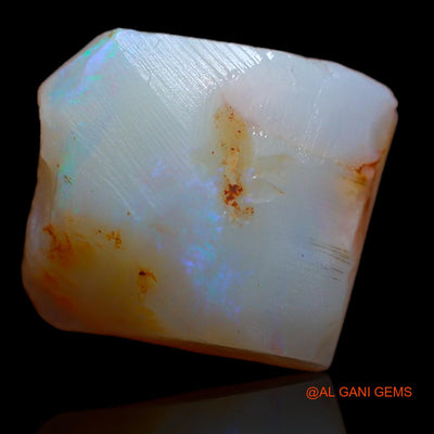 Natural Fire Opal Gemstone 8.90 Cts Loose Fancy Rough From Australia 14x12x7 mm RA-794
