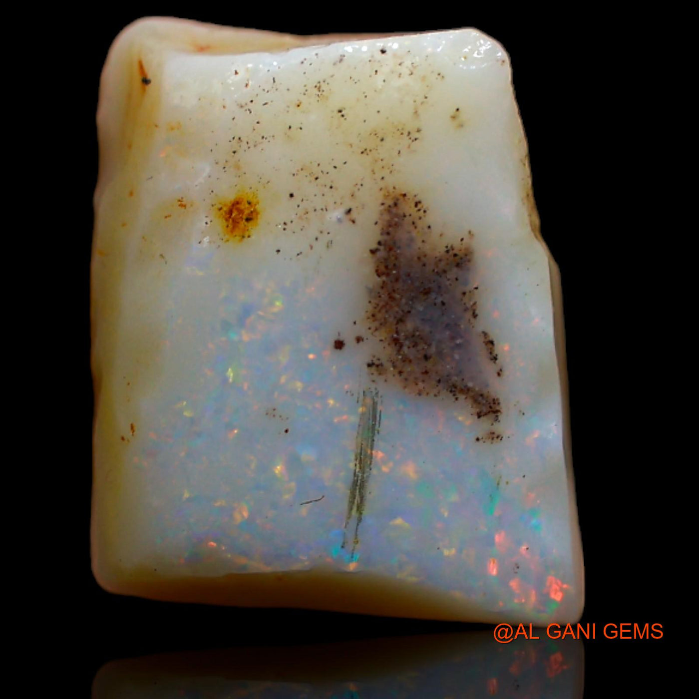 5.80 Cts Natural Australian Fire Opal Fancy Rough Loose Gemstone For Jewelry 12x10x5 mm RA-797