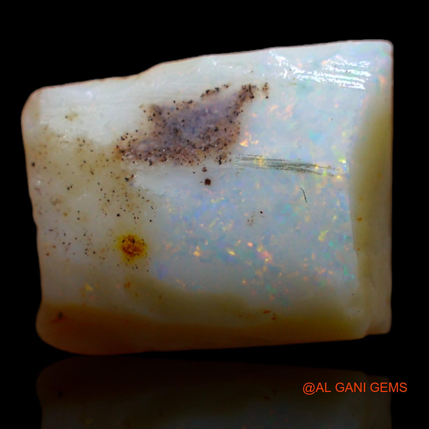 5.80 Cts Natural Australian Fire Opal Fancy Rough Loose Gemstone For Jewelry 12x10x5 mm RA-797