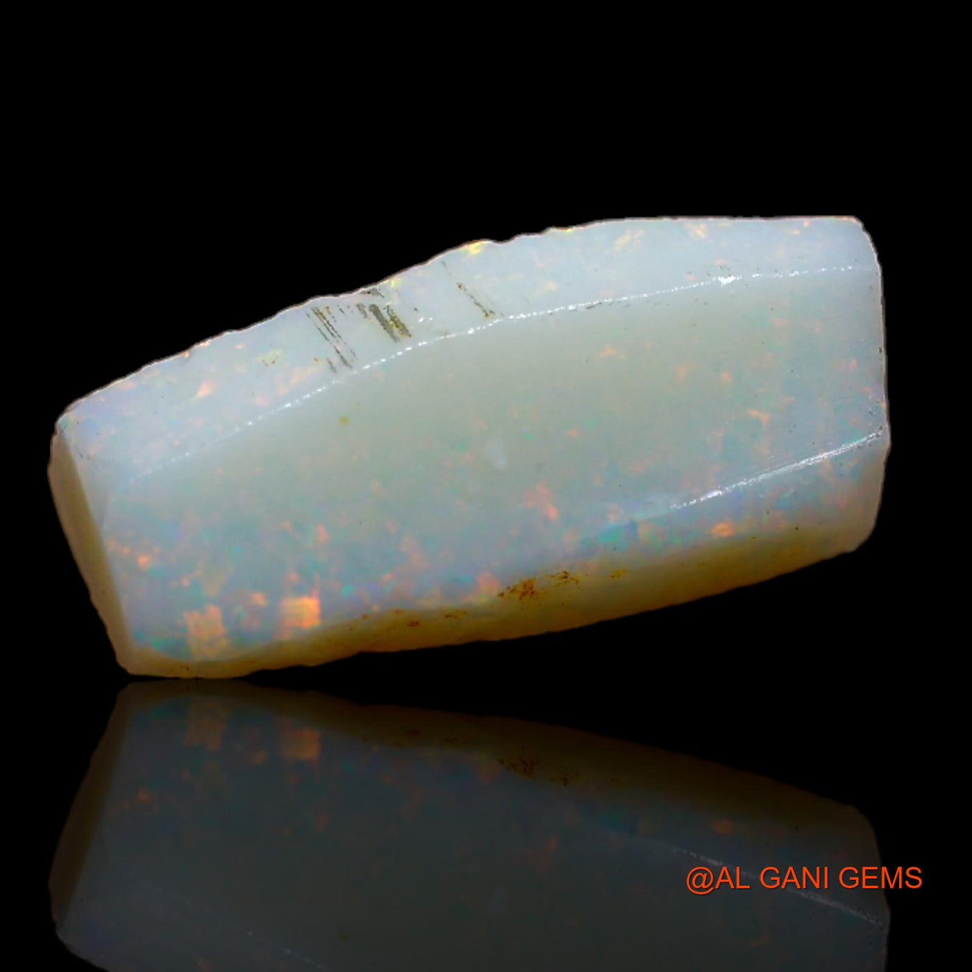 4.80 Cts Natural Australian Fire Opal Loose Gemstone Fancy Rough 16x5x7 mm RA-7
