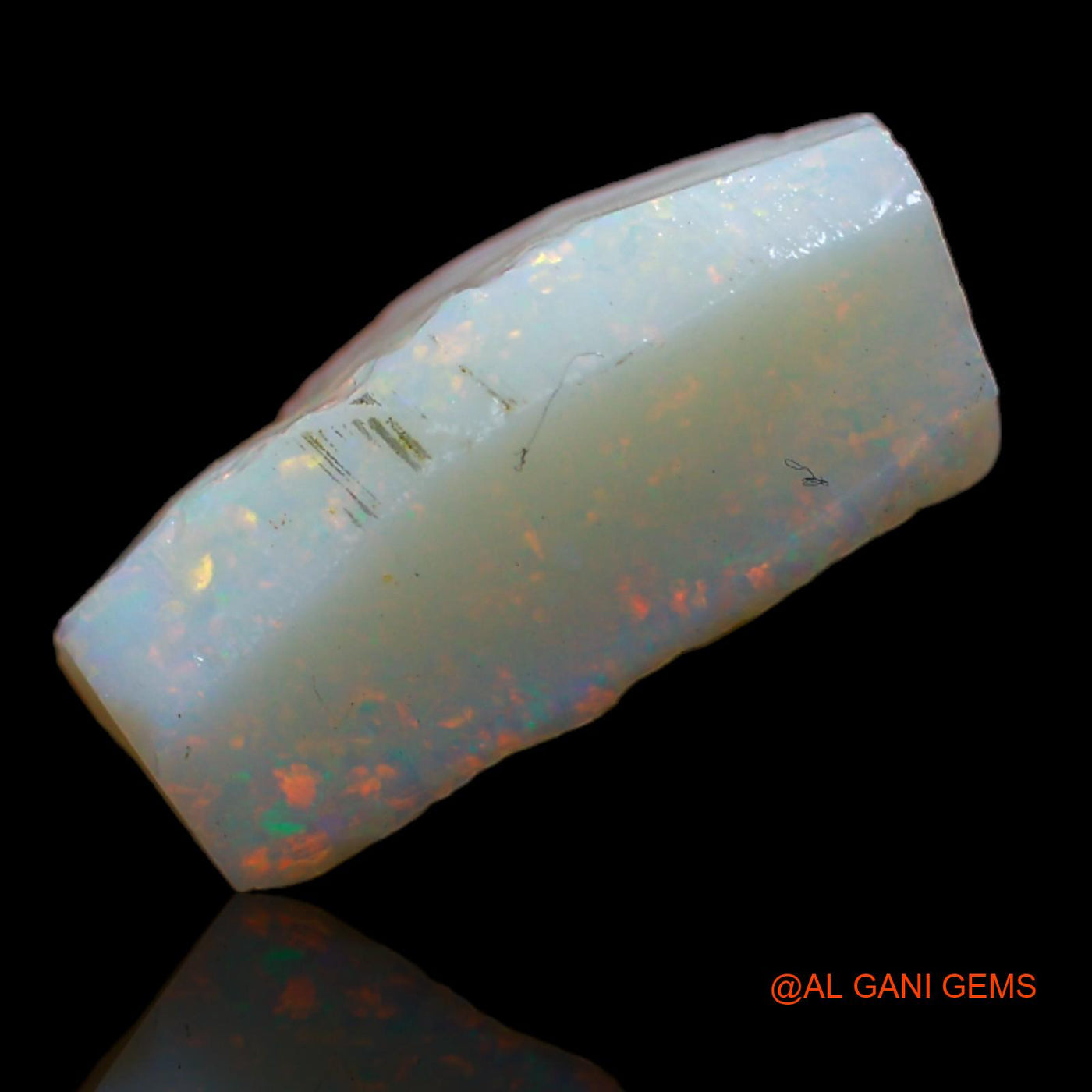 4.80 Cts Natural Australian Fire Opal Loose Gemstone Fancy Rough 16x5x7 mm RA-7