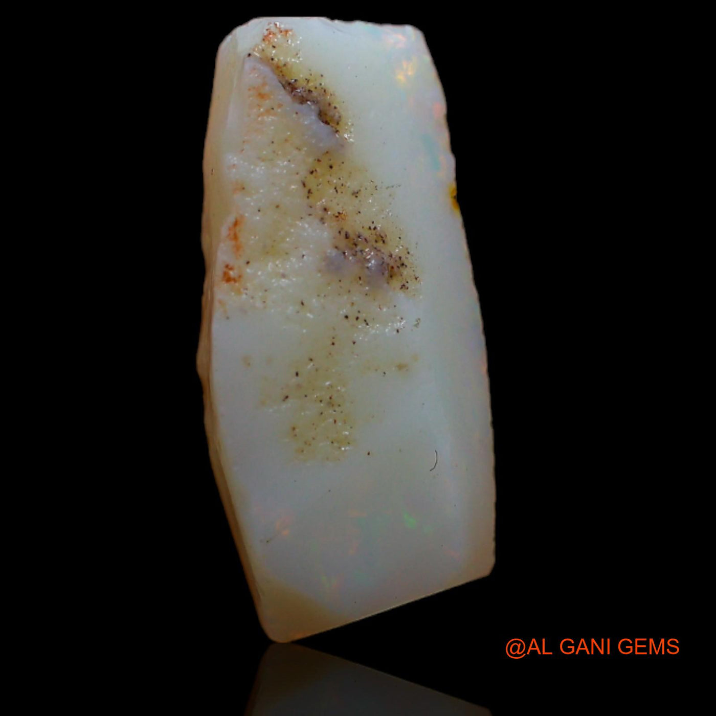 4.80 Cts Natural Australian Fire Opal Loose Gemstone Fancy Rough 16x5x7 mm RA-7