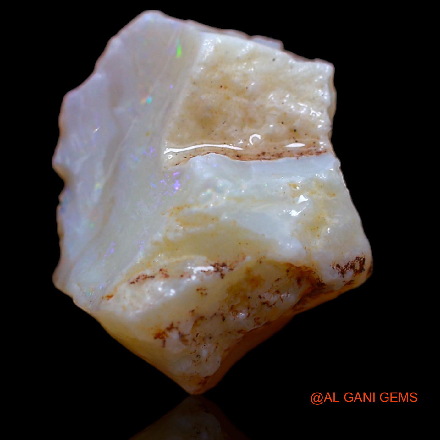 6.70 Cts Natural Australian Fire Opal Loose Gemstone Fancy Rough 15x13x7 mm RA-800