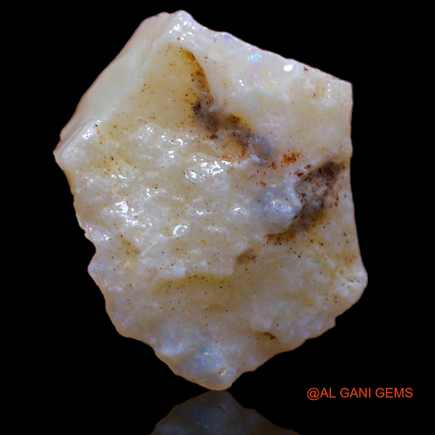 6.70 Cts Natural Australian Fire Opal Loose Gemstone Fancy Rough 15x13x7 mm RA-800