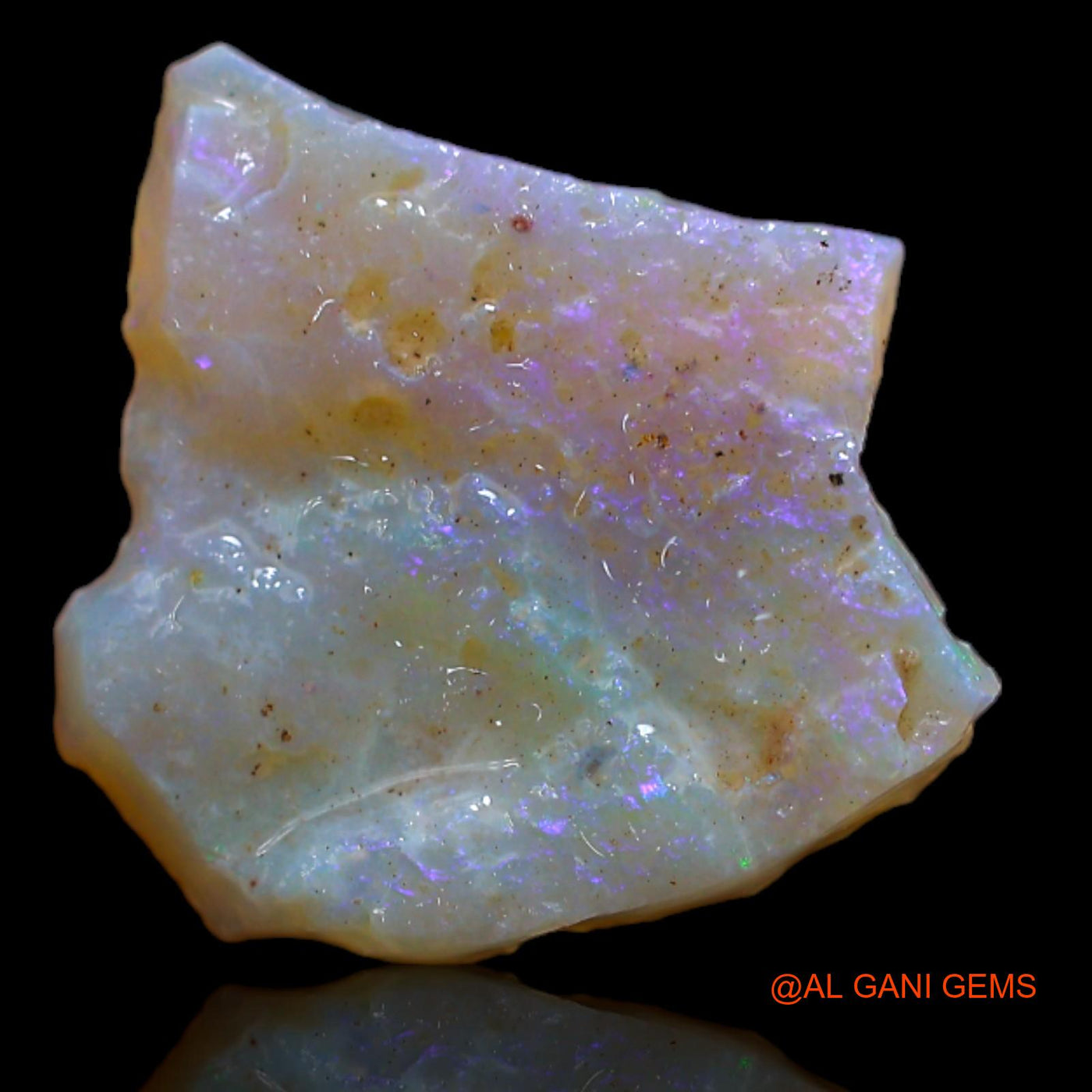 2.90 Cts Natural Australian Fire Opal Loose Gemstone Fancy Rough 15x13x2 mm RA-810