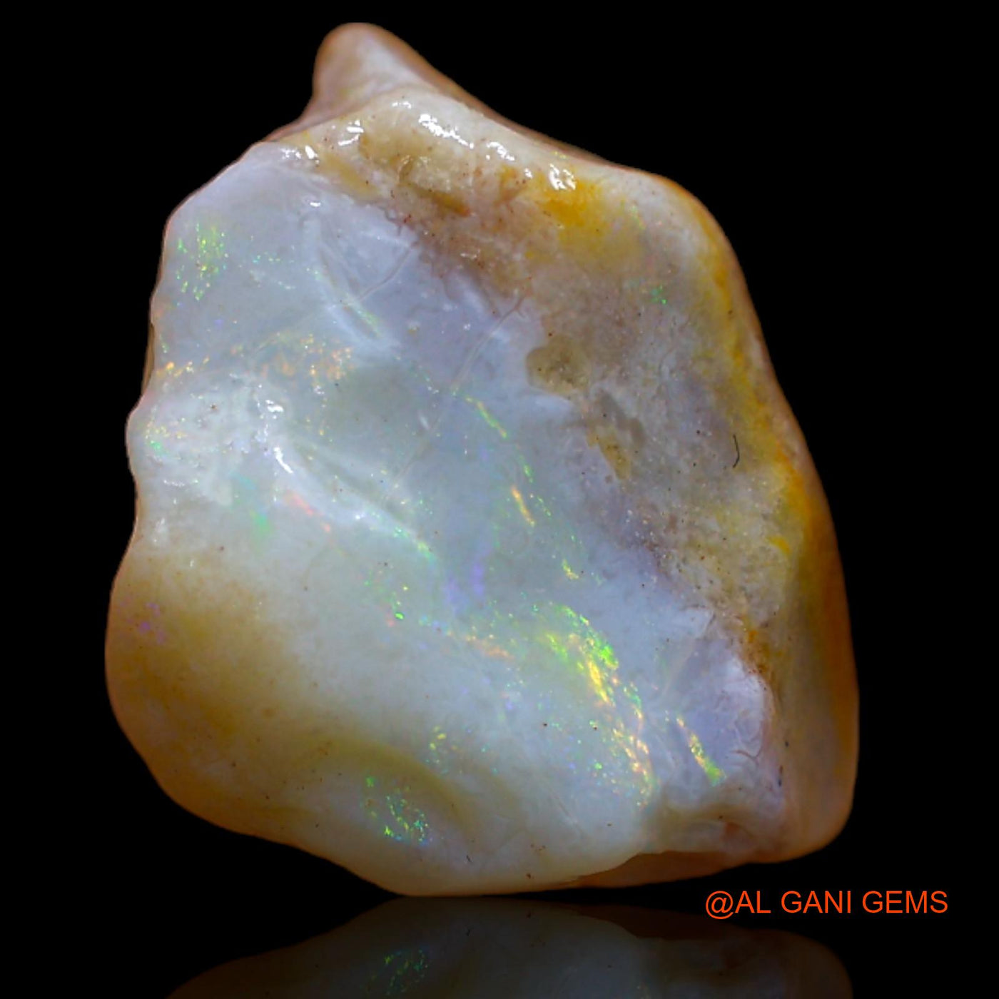 8.75 Cts Natural Australian Fire Opal Fancy Rough Loose Gemstone For Jewelry 14x13x10 mm RA-813