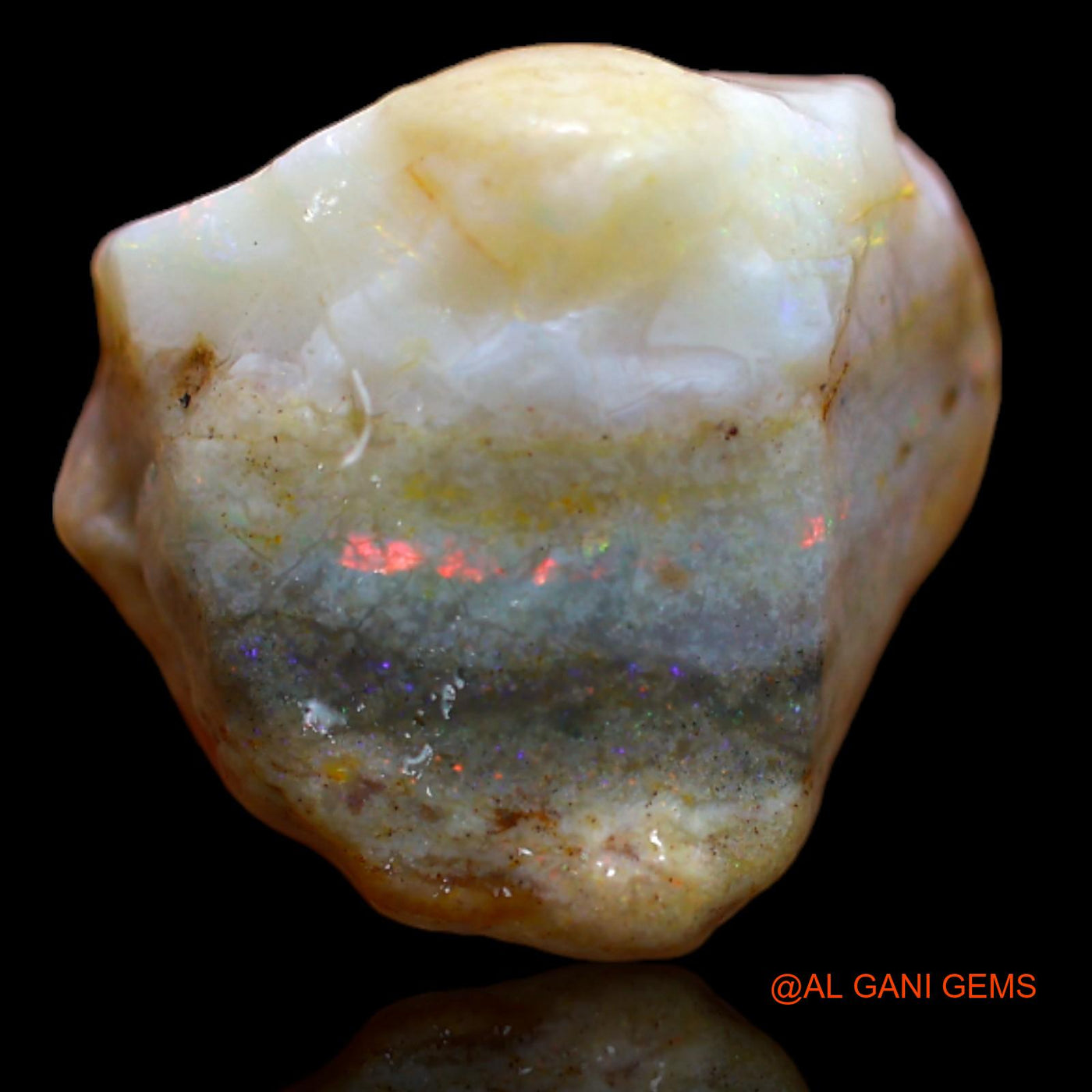 8.75 Cts Natural Australian Fire Opal Fancy Rough Loose Gemstone For Jewelry 14x13x10 mm RA-813