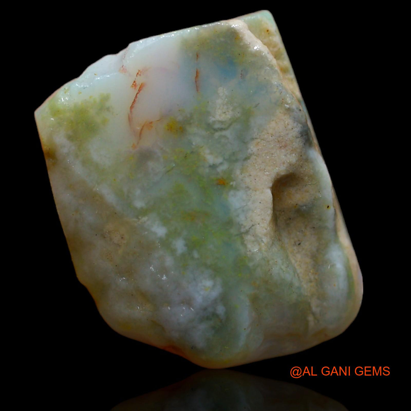 7.80 Cts Natural Australian Fire Opal Loose Gemstone Fancy Rough 17x13x4 mm RA-824