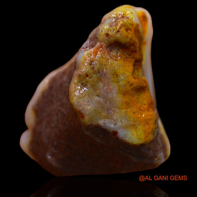 Natural Fire Opal Gemstone 10.20 Cts Loose Fancy Rough From Australia 17x14x10 mm RA-825