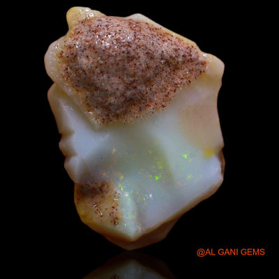 Natural Fire Opal Gemstone 11.15 Cts Loose Fancy Rough From Australia 20x14x9 mm RA-826