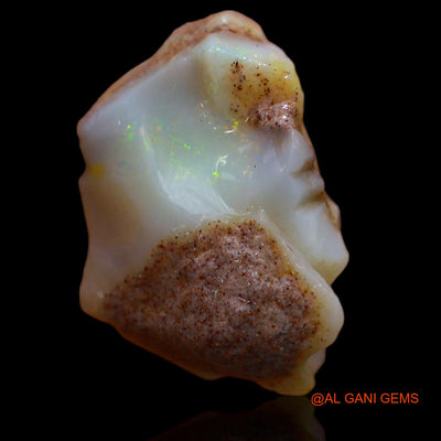 Natural Fire Opal Gemstone 11.15 Cts Loose Fancy Rough From Australia 20x14x9 mm RA-826