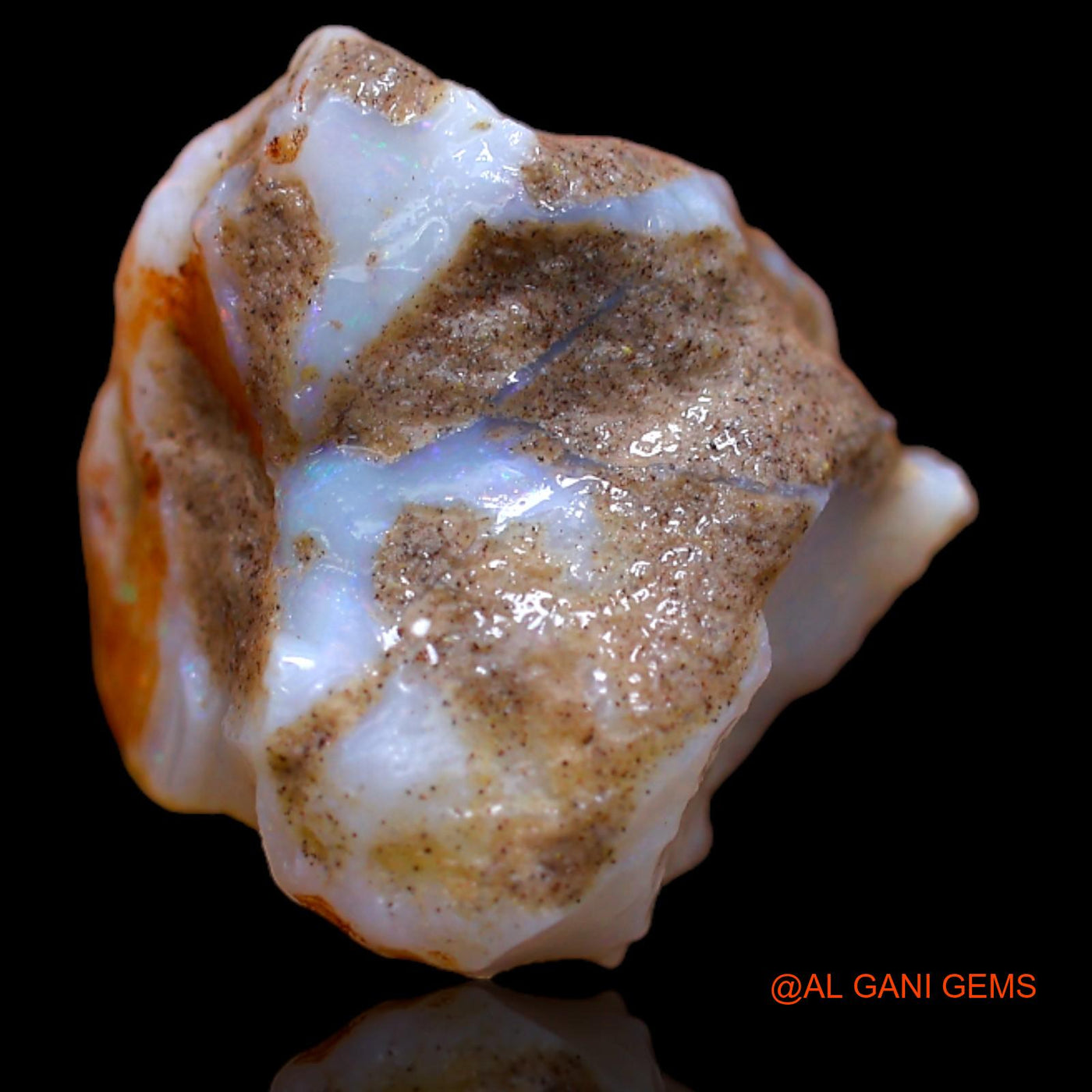 11.25 Cts Natural Australian Fire Opal Loose Gemstone Fancy Rough 17x16x9 mm RA-836