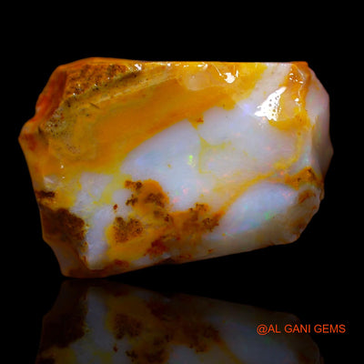 Natural Untreated Fire Opal Loose Gemstone Fancy Rough From Australia 8.50 Cts 17x12x7 mm RA-838