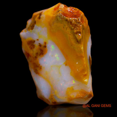 Natural Untreated Fire Opal Loose Gemstone Fancy Rough From Australia 8.50 Cts 17x12x7 mm RA-838