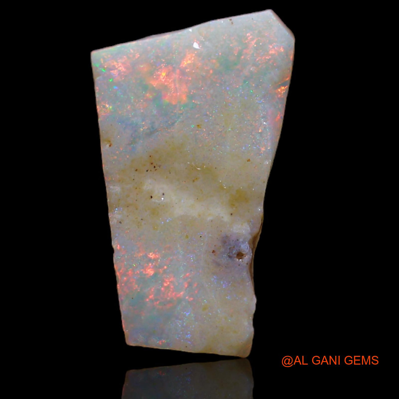 4.15 Cts Natural Australian Fire Opal Loose Gemstone Fancy Rough 17x10x3 mm RA-844